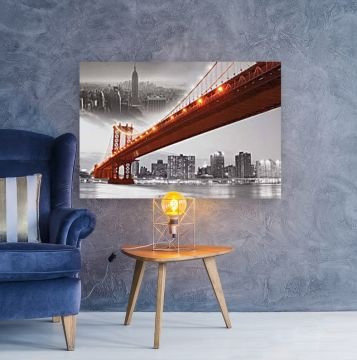 Картина пано - Brooklyn Bridge 140x90см