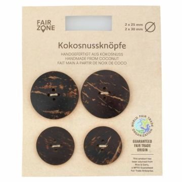 Комплект кокосови копчета Fair Zone 4бр.