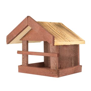 Хранилка за птички с дървен покрив 24x28,5x19,5см
