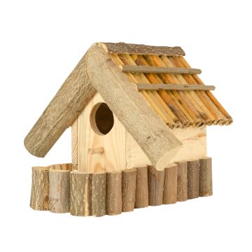 Къща за птици с ограда 27x25x22см