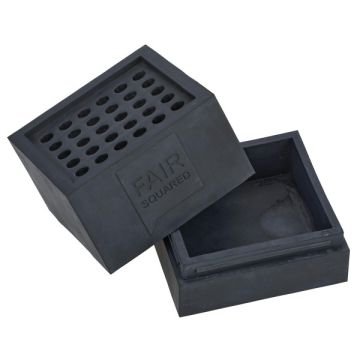 Кутия за сапун от каучук Fair Squared Черен