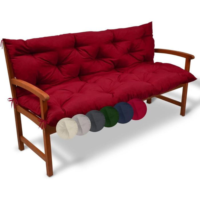 Възглавница за пейка с облегалка Flair 100x50x8см - Различни цветове