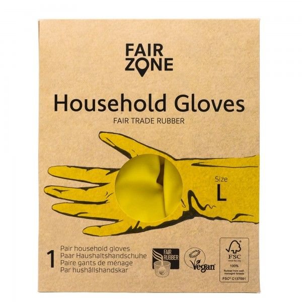 Домакински ръкавици от латекс Fair Zone Размер L