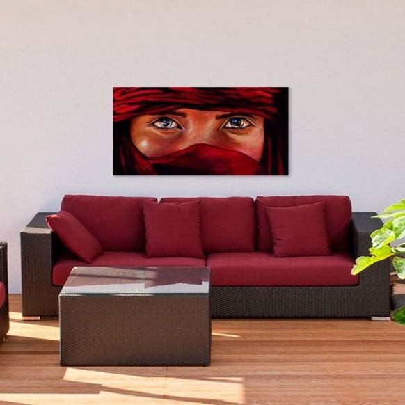 Картина пано - Туарег в червено 100x50см