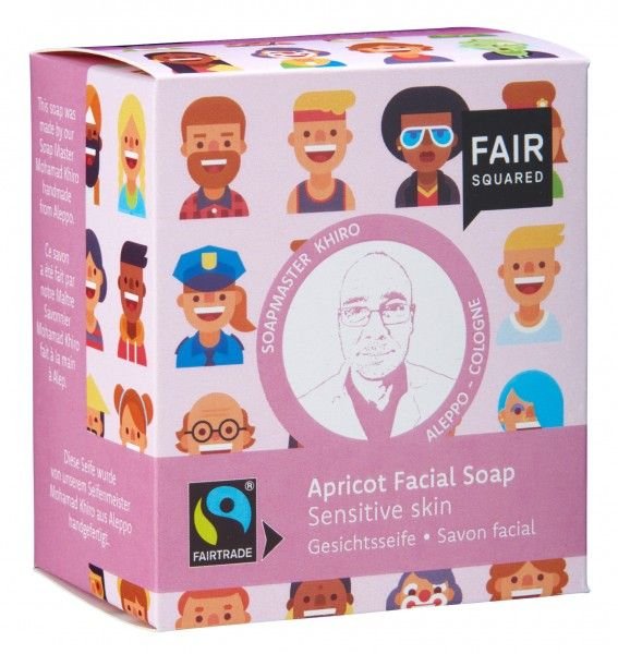 Сапун за лице за чувствителна кожа Fair Squared Apricot 160гр