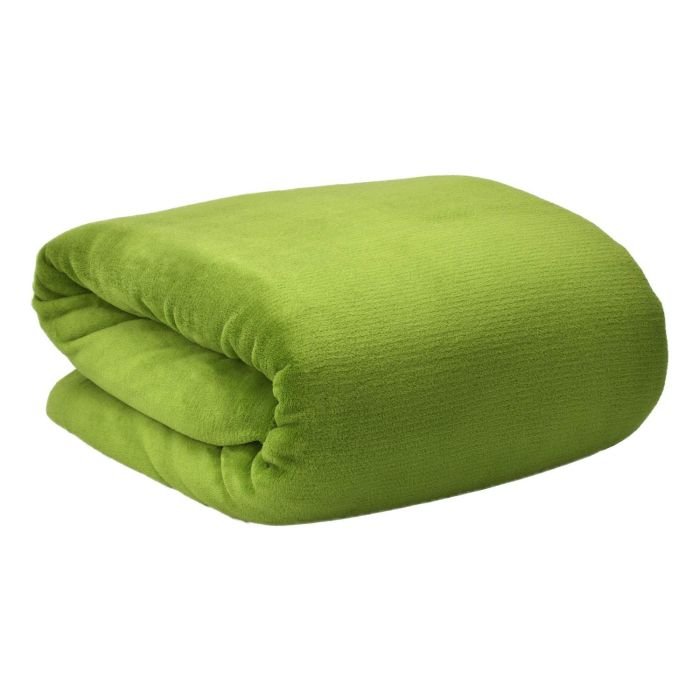 Меко поларено одеяло Beautissu Aurelia 150x200см зелено