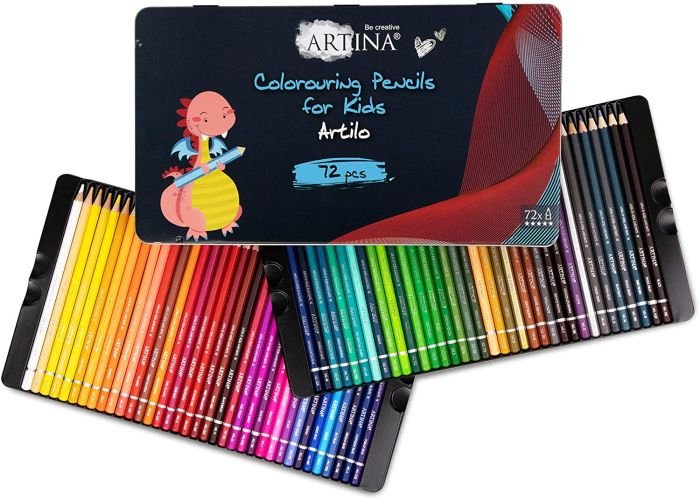 Комплект от 72 бр. детски моливи Artina Kids