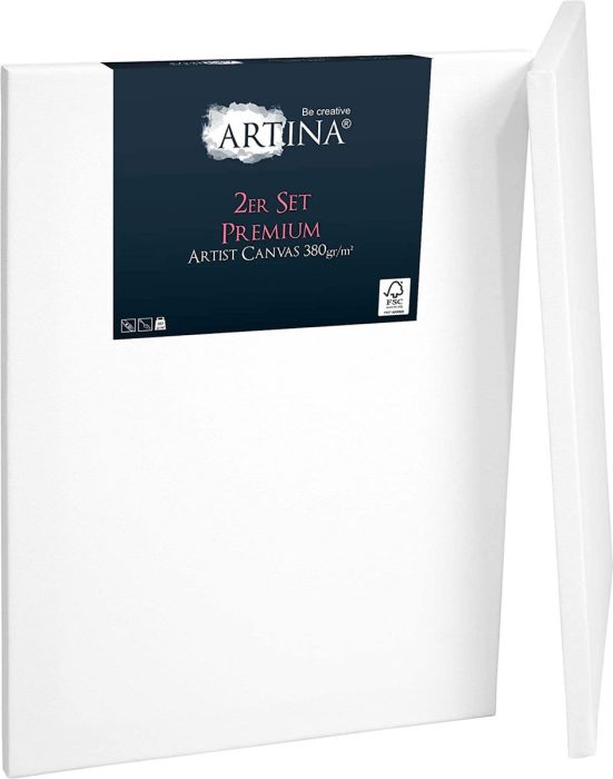 Комплект от 2бр. платна за рисуване 70x100 см - 380 g/m²