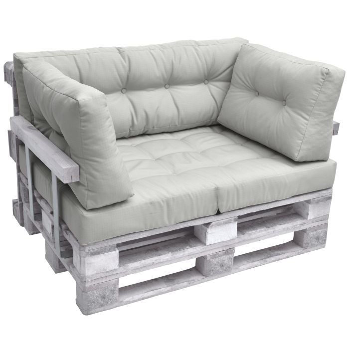 Комплект възглавници за мебел от палета ЛУКС - Светло сив