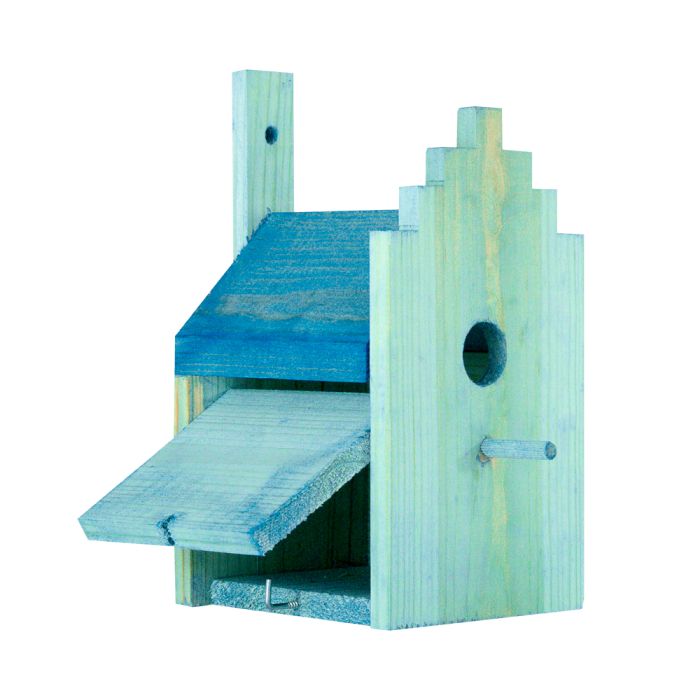 Къщичка за птички за стена 12,5x15x25см