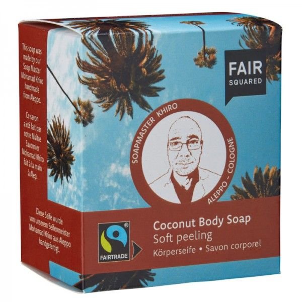 Сапун за тяло с пилинг ефект Fair Squared Coconut 160гр
